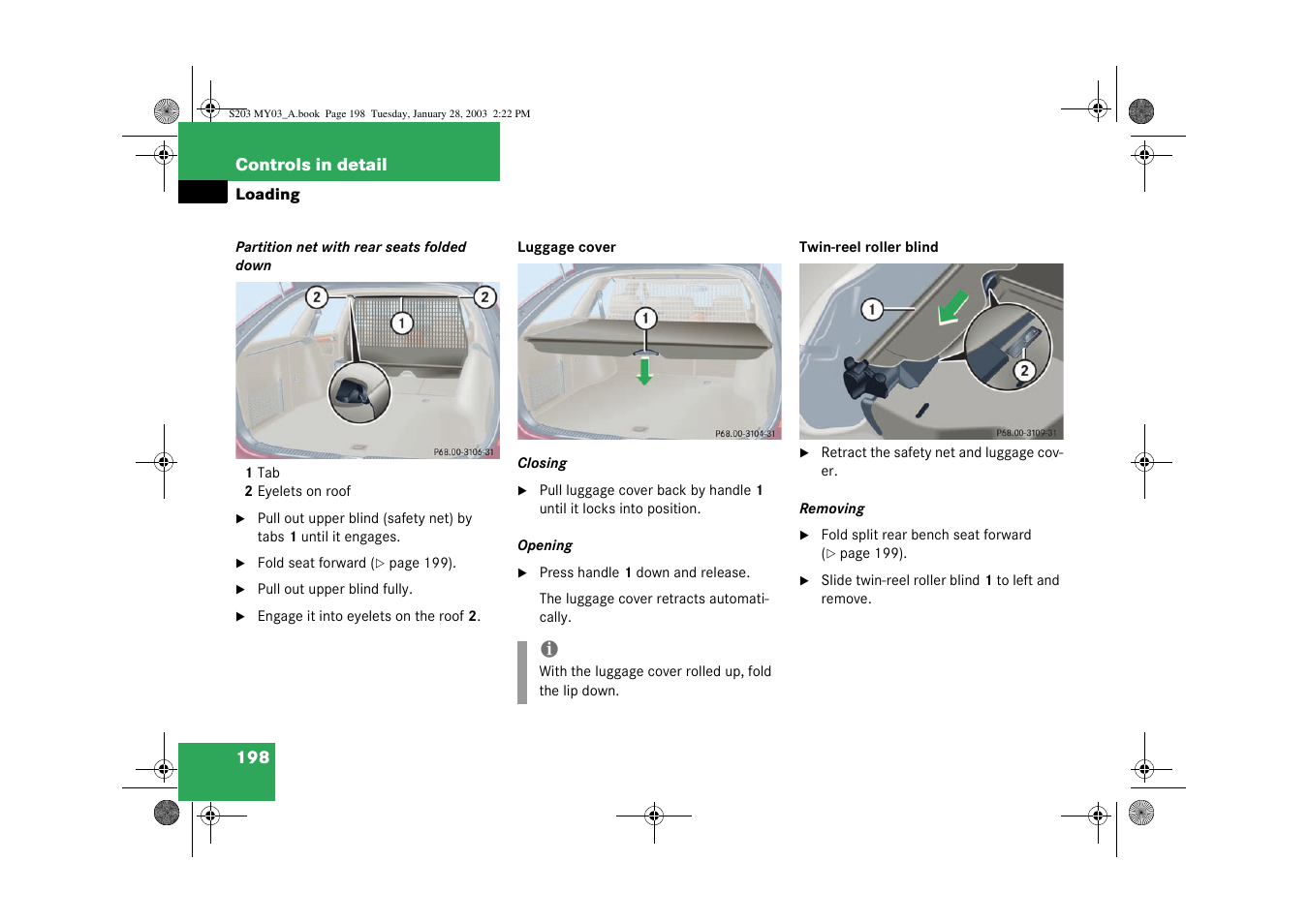 Mercedes-Benz 2003 C 240 4MATIC User Manual | Page 192 / 370
