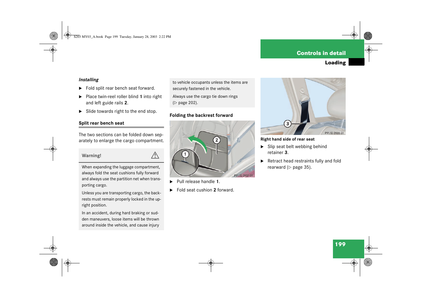 Mercedes-Benz 2003 C 240 4MATIC User Manual | Page 193 / 370
