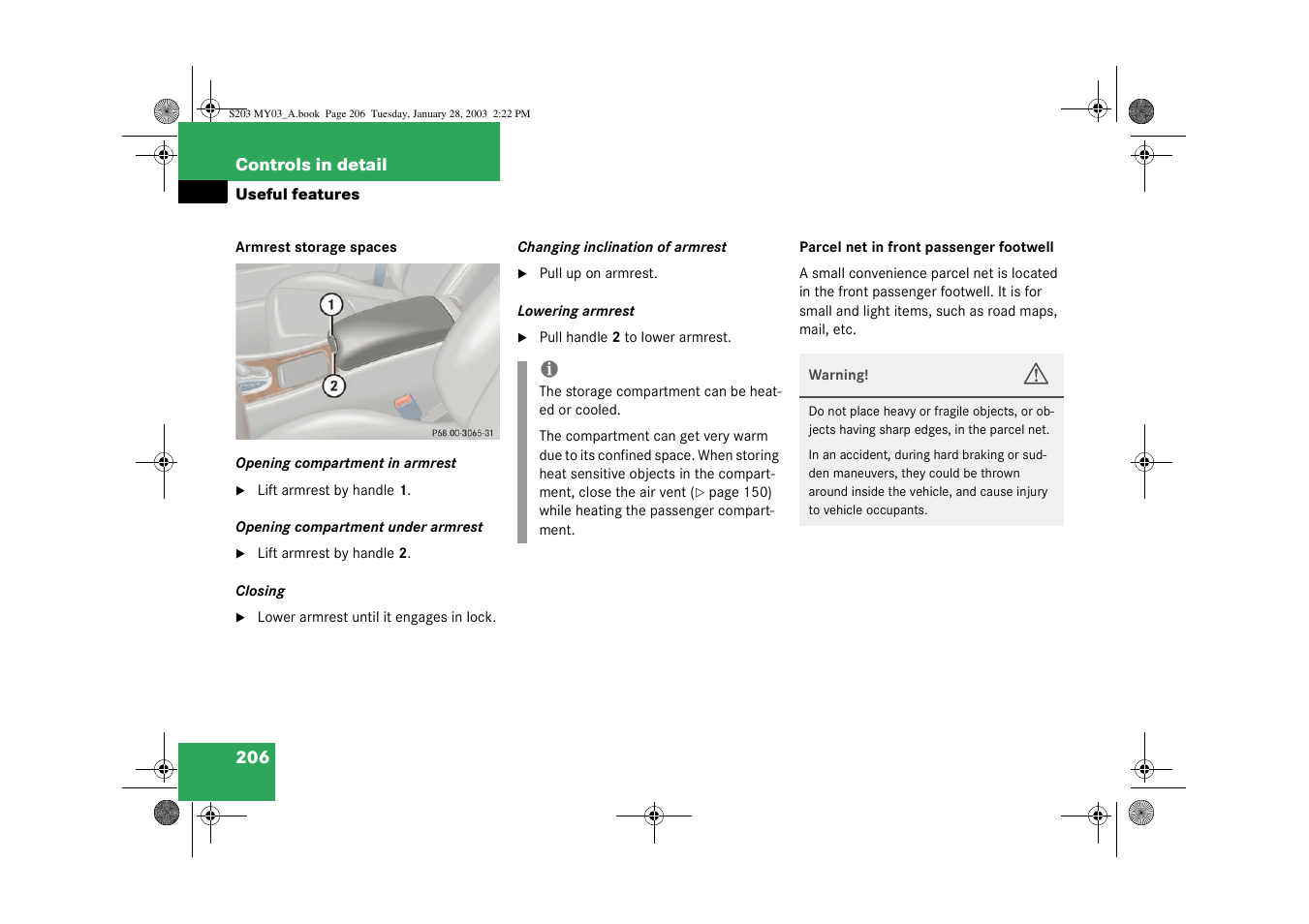 Mercedes-Benz 2003 C 240 4MATIC User Manual | Page 200 / 370