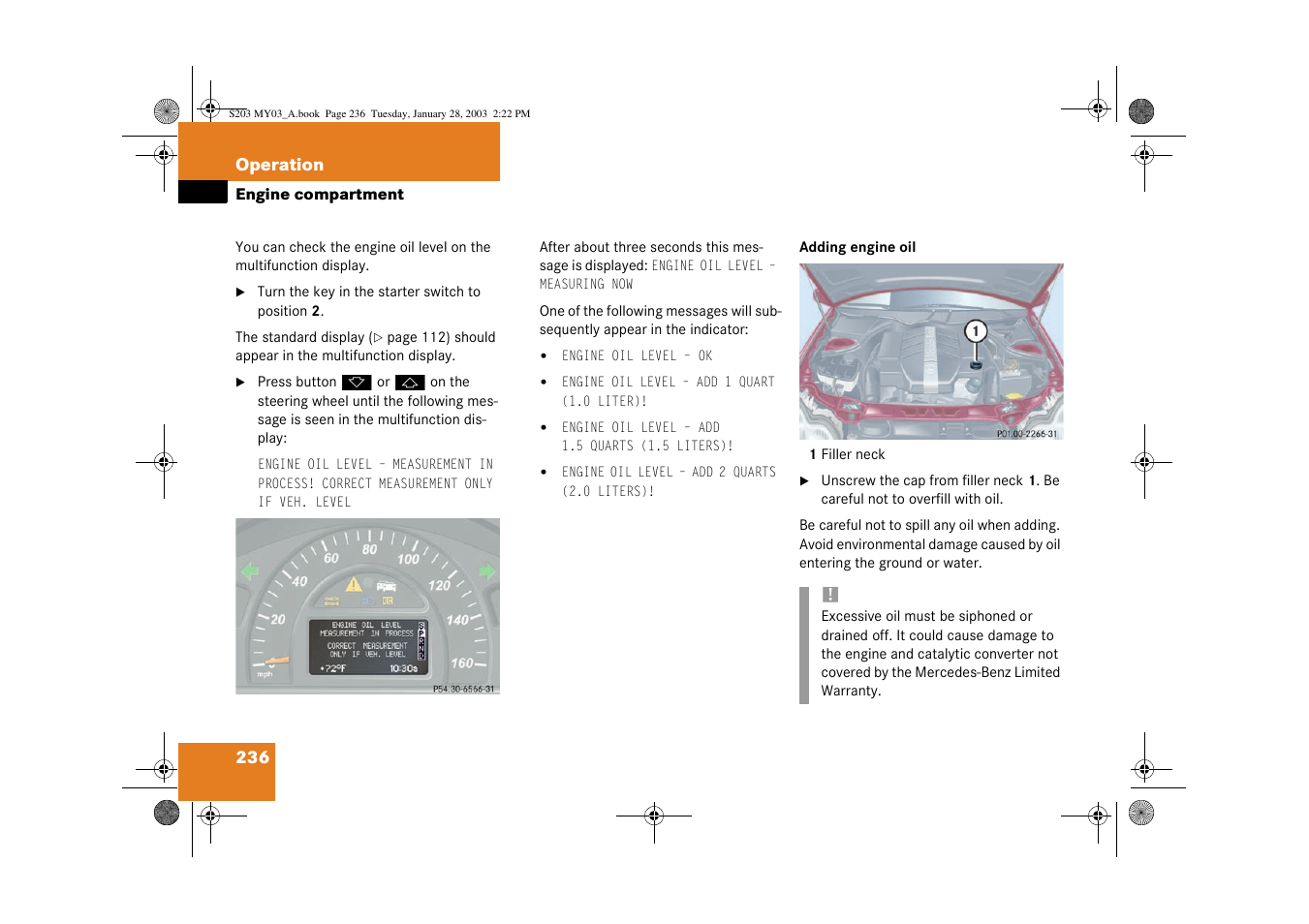 Mercedes-Benz 2003 C 240 4MATIC User Manual | Page 230 / 370