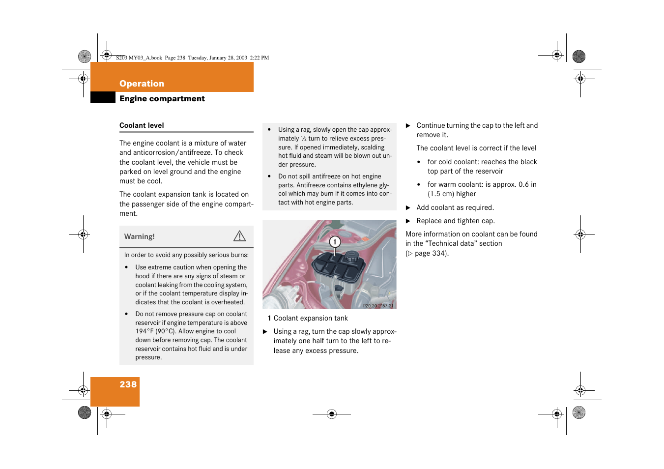 Mercedes-Benz 2003 C 240 4MATIC User Manual | Page 232 / 370