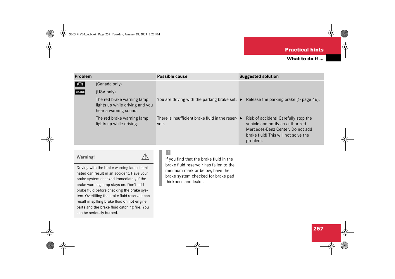 Mercedes-Benz 2003 C 240 4MATIC User Manual | Page 251 / 370
