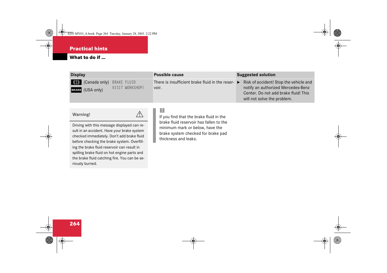 Mercedes-Benz 2003 C 240 4MATIC User Manual | Page 258 / 370