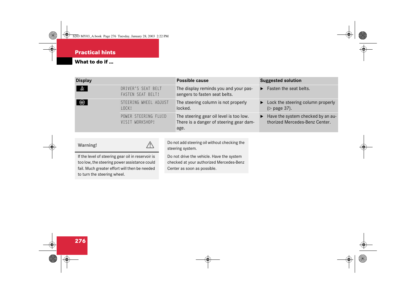 Mercedes-Benz 2003 C 240 4MATIC User Manual | Page 270 / 370