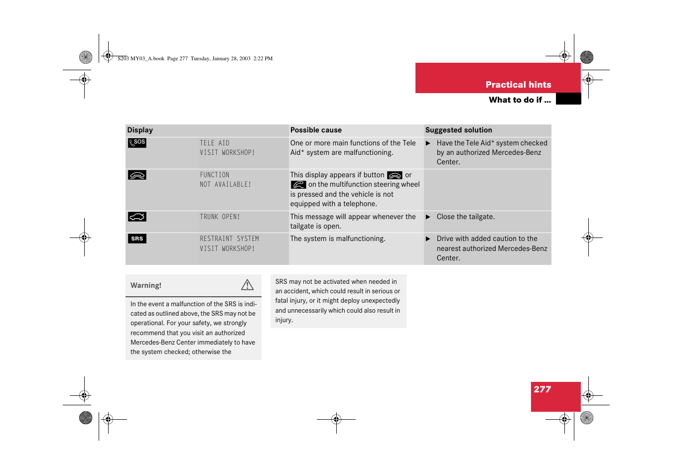 Mercedes-Benz 2003 C 240 4MATIC User Manual | Page 271 / 370