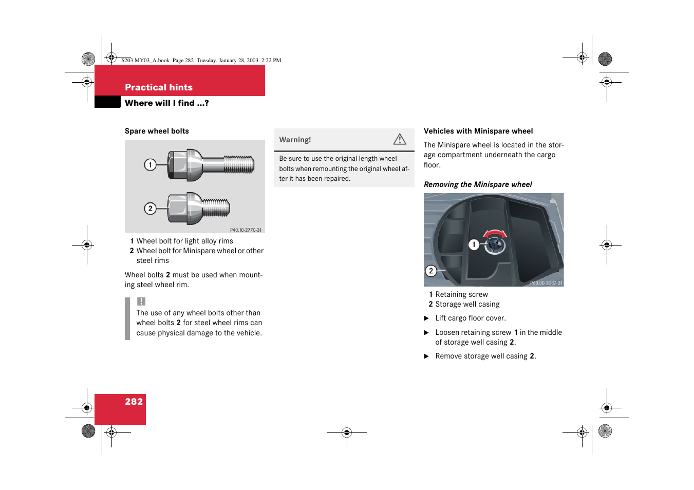 Mercedes-Benz 2003 C 240 4MATIC User Manual | Page 276 / 370