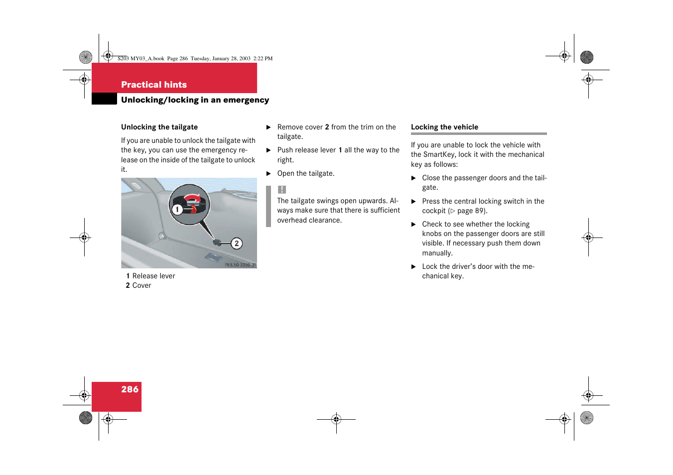 Mercedes-Benz 2003 C 240 4MATIC User Manual | Page 280 / 370