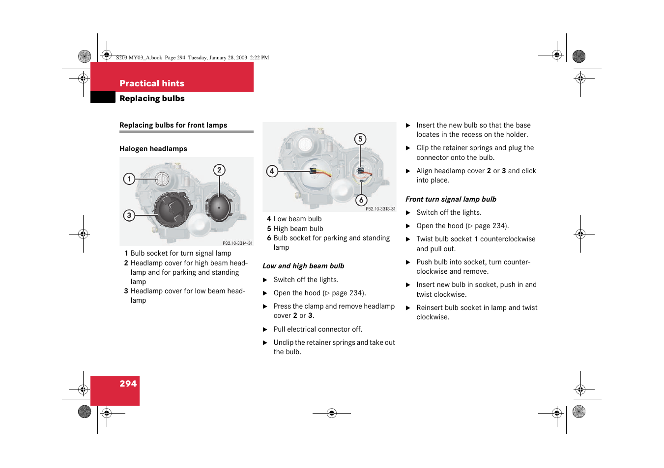 Mercedes-Benz 2003 C 240 4MATIC User Manual | Page 288 / 370