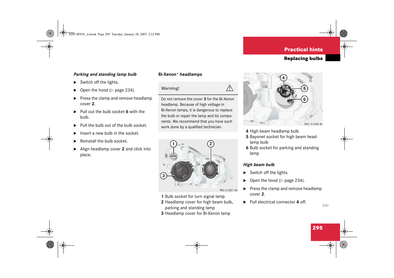Mercedes-Benz 2003 C 240 4MATIC User Manual | Page 289 / 370
