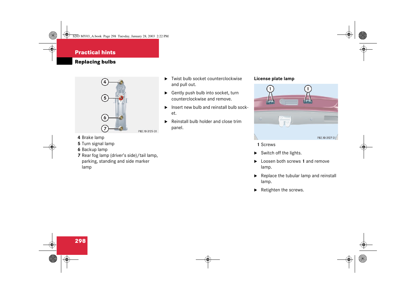 Mercedes-Benz 2003 C 240 4MATIC User Manual | Page 292 / 370