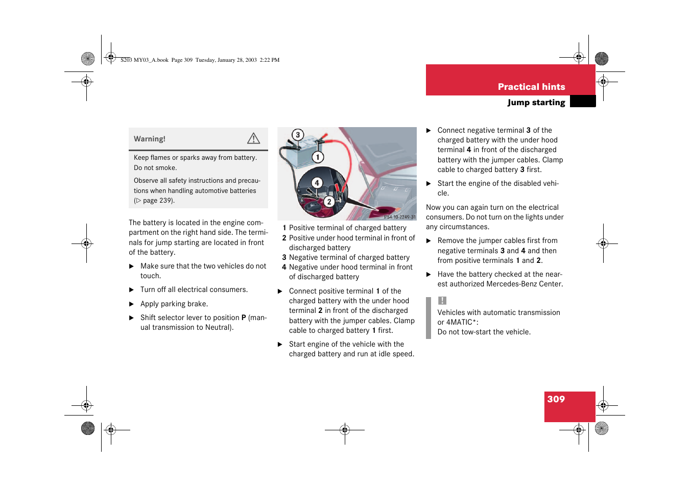 Mercedes-Benz 2003 C 240 4MATIC User Manual | Page 303 / 370