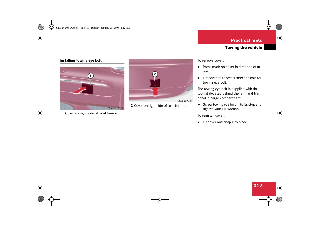 Mercedes-Benz 2003 C 240 4MATIC User Manual | Page 307 / 370