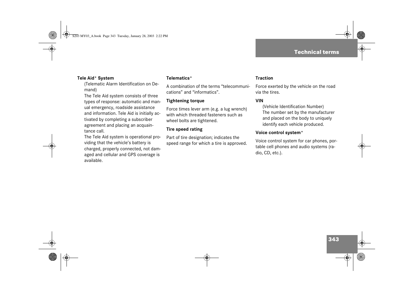 Mercedes-Benz 2003 C 240 4MATIC User Manual | Page 337 / 370