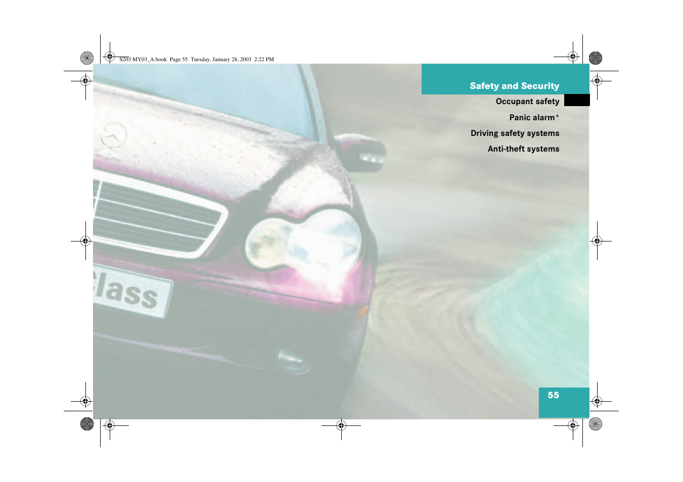 Safety and security | Mercedes-Benz 2003 C 240 4MATIC User Manual | Page 49 / 370