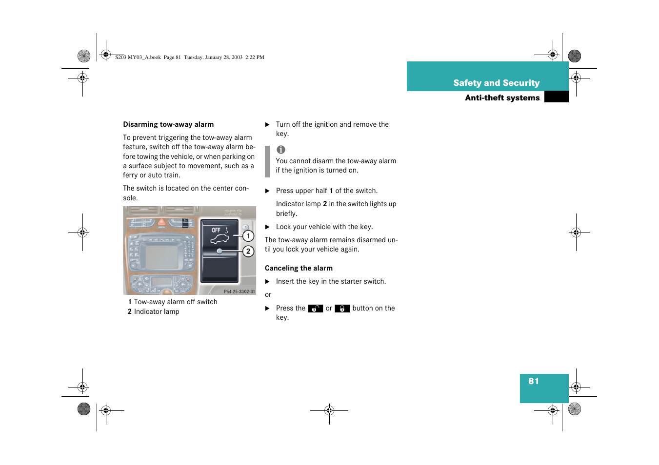 Mercedes-Benz 2003 C 240 4MATIC User Manual | Page 75 / 370