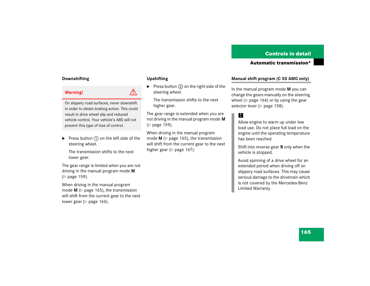Mercedes-Benz pmn User Manual | Page 167 / 442