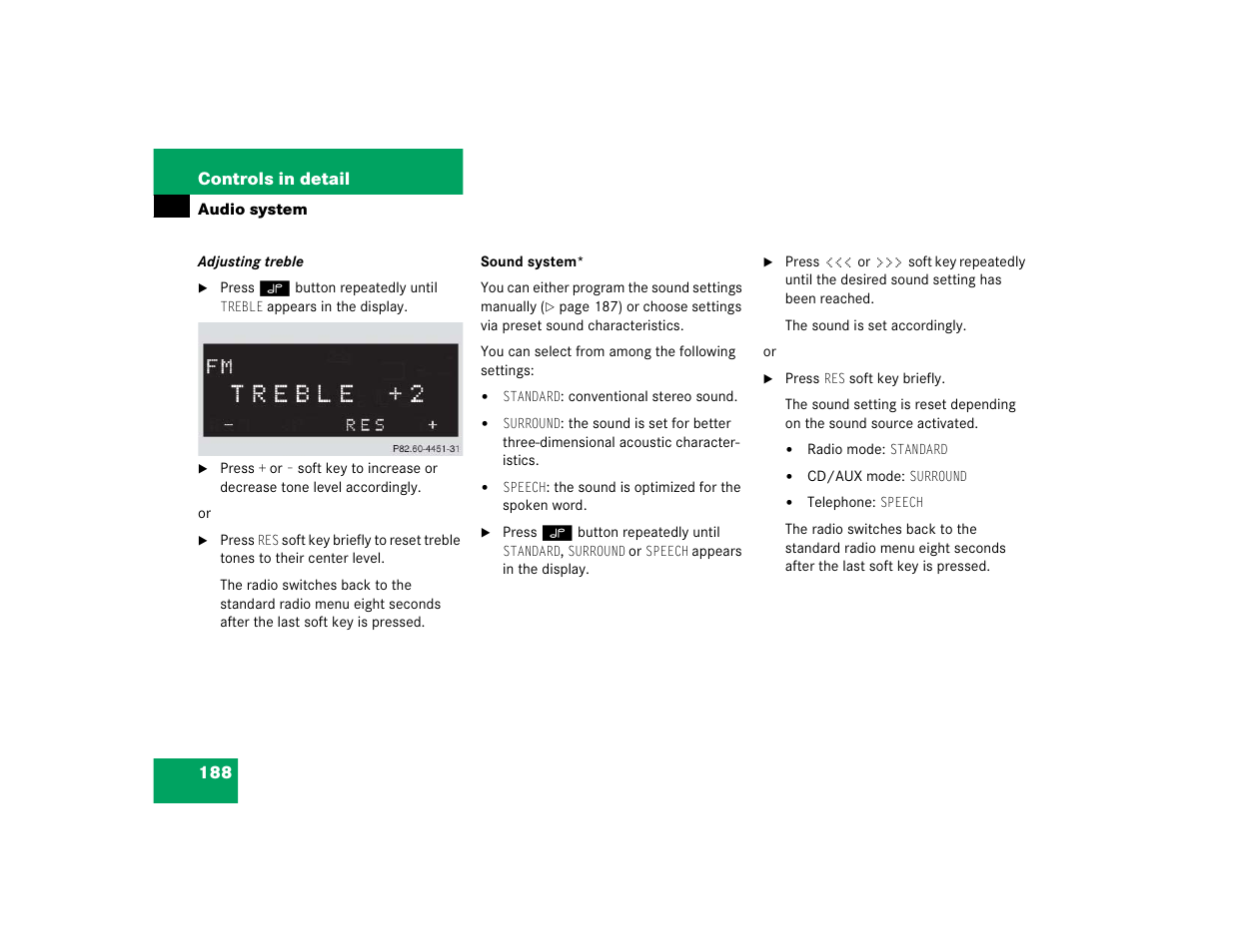 188 controls in detail | Mercedes-Benz pmn User Manual | Page 190 / 442