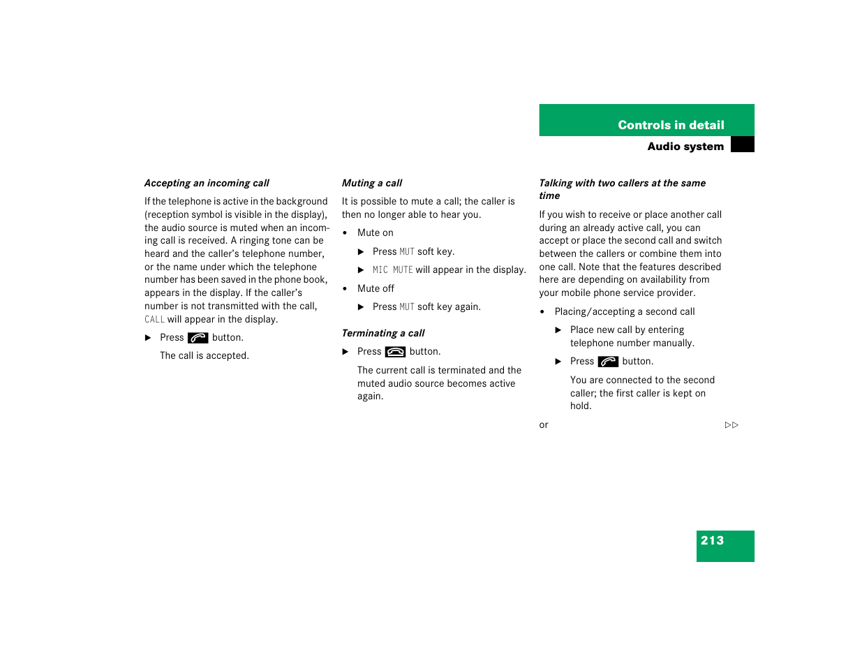 Mercedes-Benz pmn User Manual | Page 215 / 442
