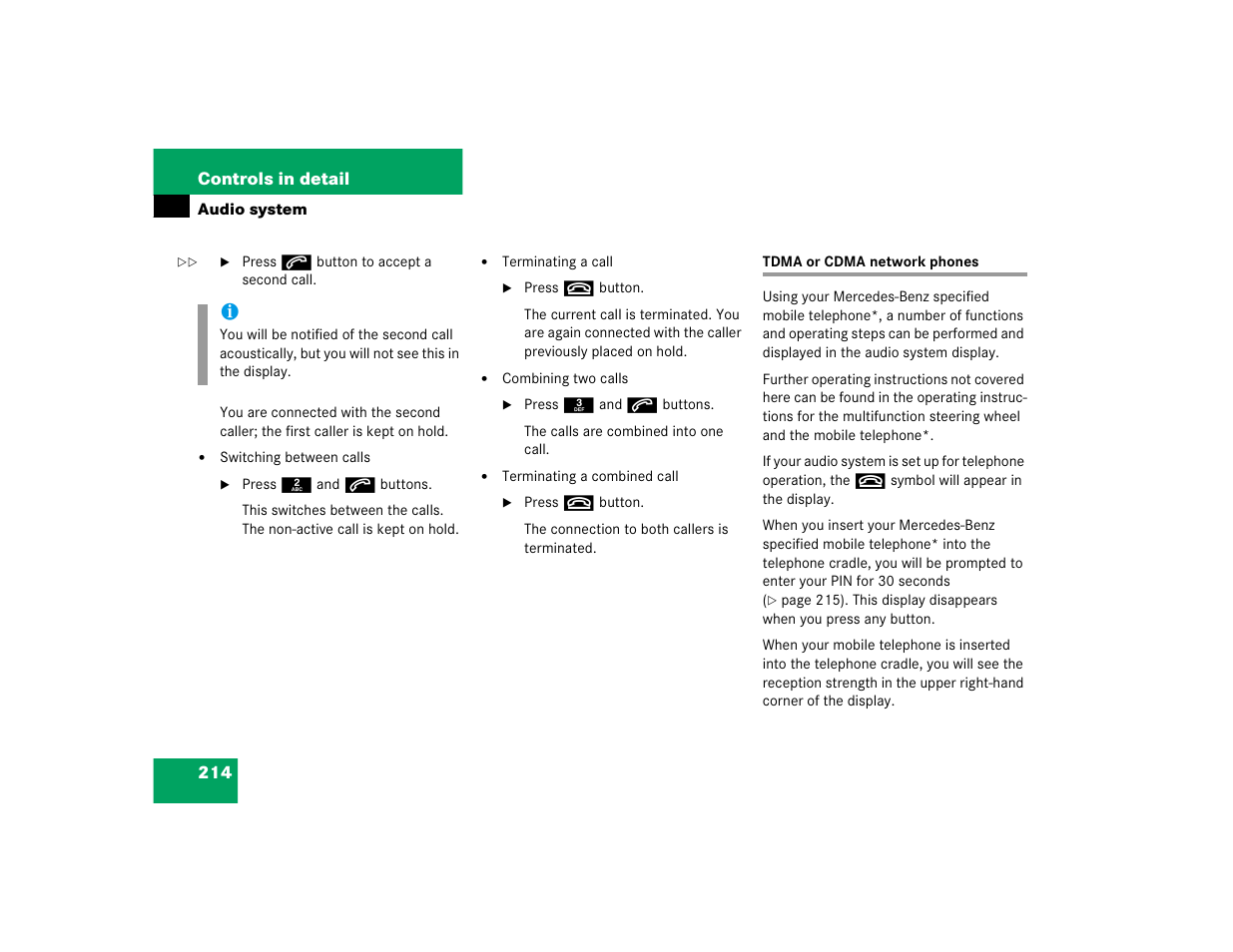 Mercedes-Benz pmn User Manual | Page 216 / 442