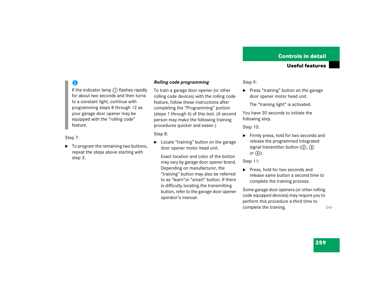 Mercedes-Benz pmn User Manual | Page 261 / 442