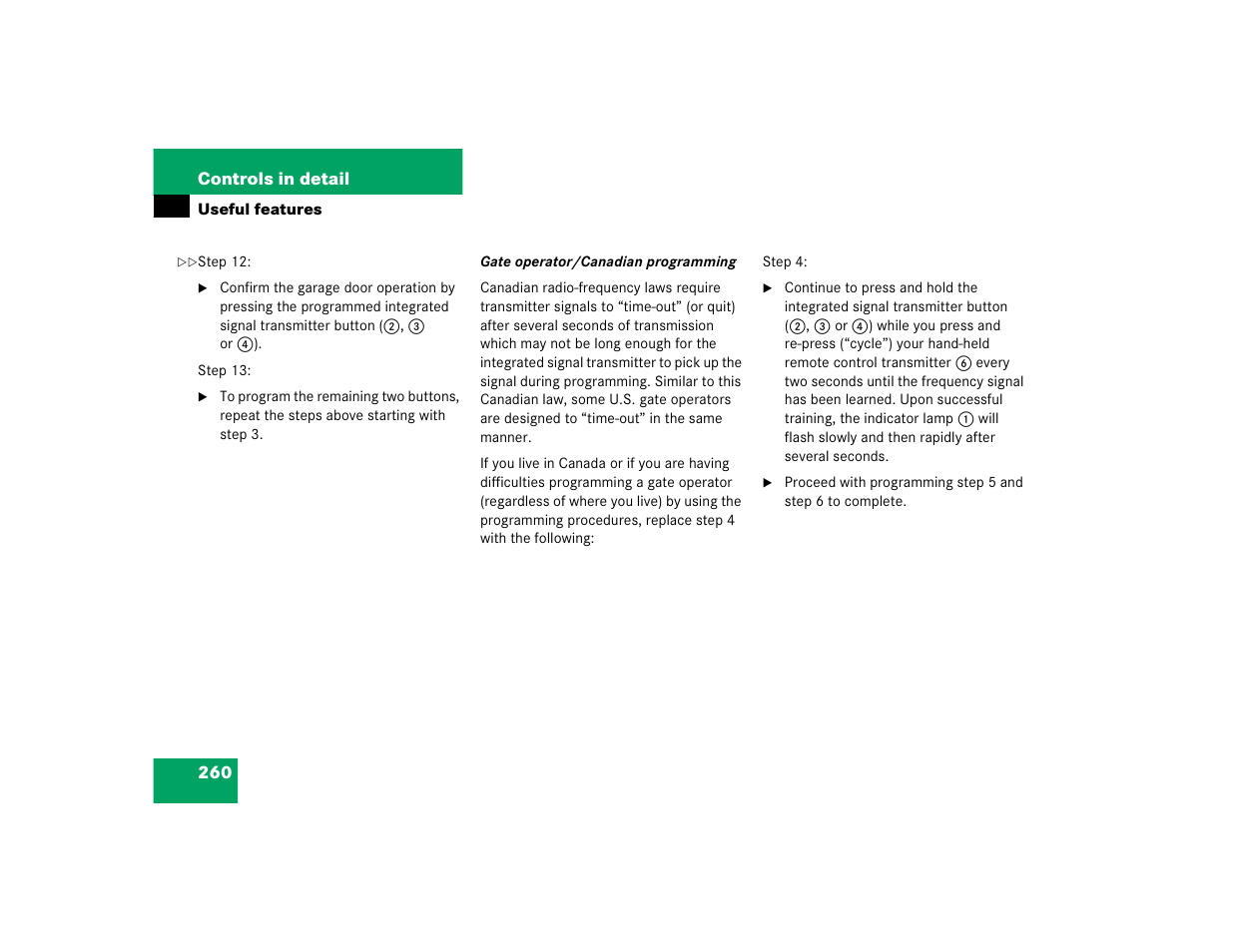 Mercedes-Benz pmn User Manual | Page 262 / 442