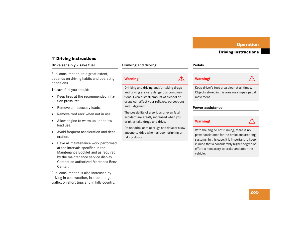 Mercedes-Benz pmn User Manual | Page 267 / 442