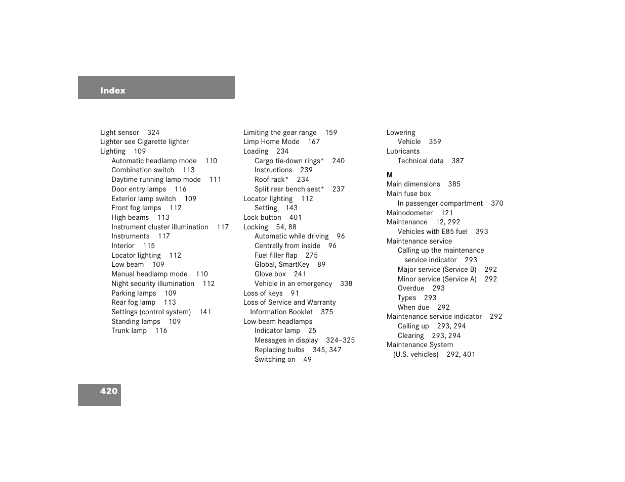 Mercedes-Benz pmn User Manual | Page 422 / 442