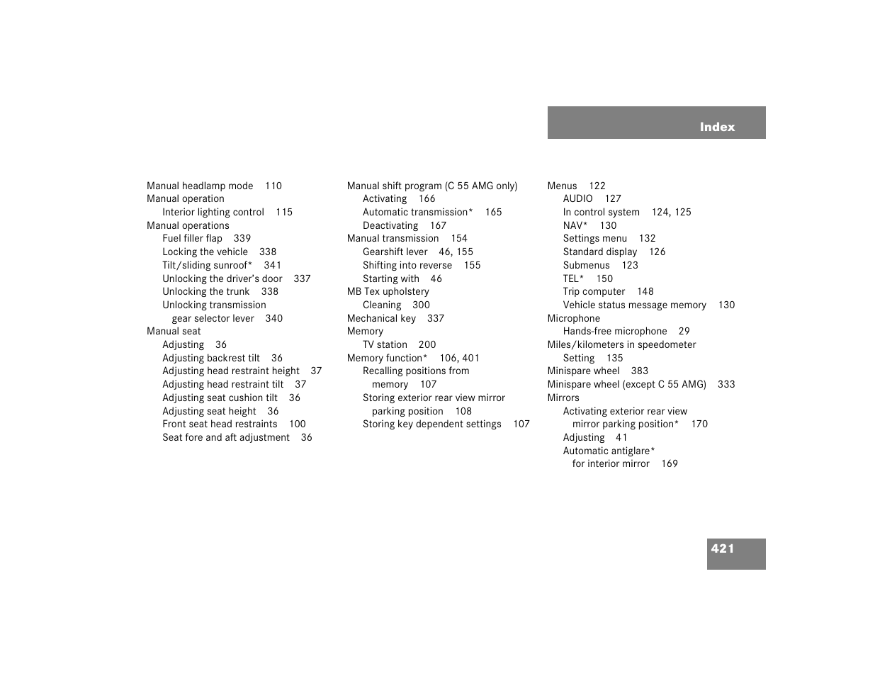 Mercedes-Benz pmn User Manual | Page 423 / 442