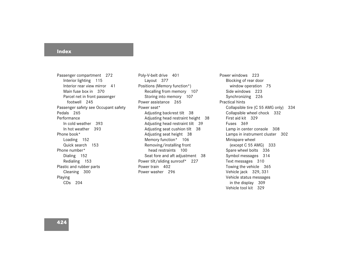 Mercedes-Benz pmn User Manual | Page 426 / 442