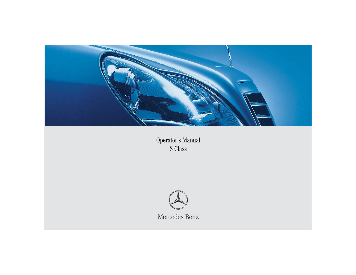 Mercedes-Benz S-Class User Manual | 474 pages