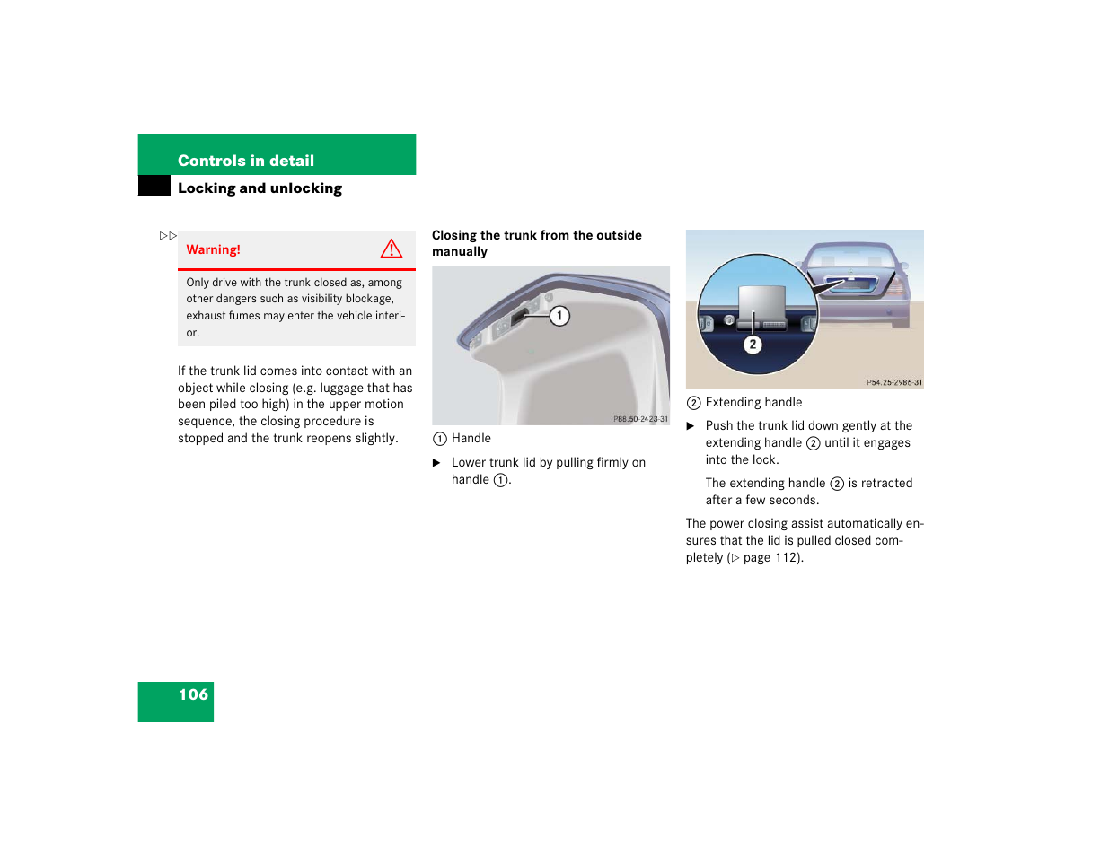 Mercedes-Benz S-Class User Manual | Page 108 / 474