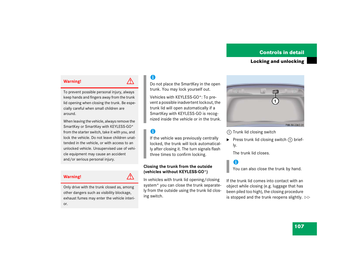 Mercedes-Benz S-Class User Manual | Page 109 / 474