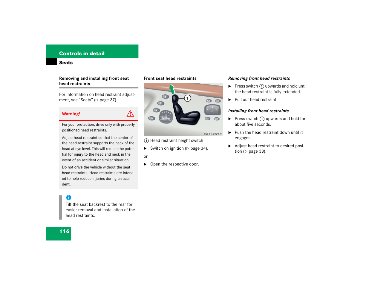 Mercedes-Benz S-Class User Manual | Page 118 / 474