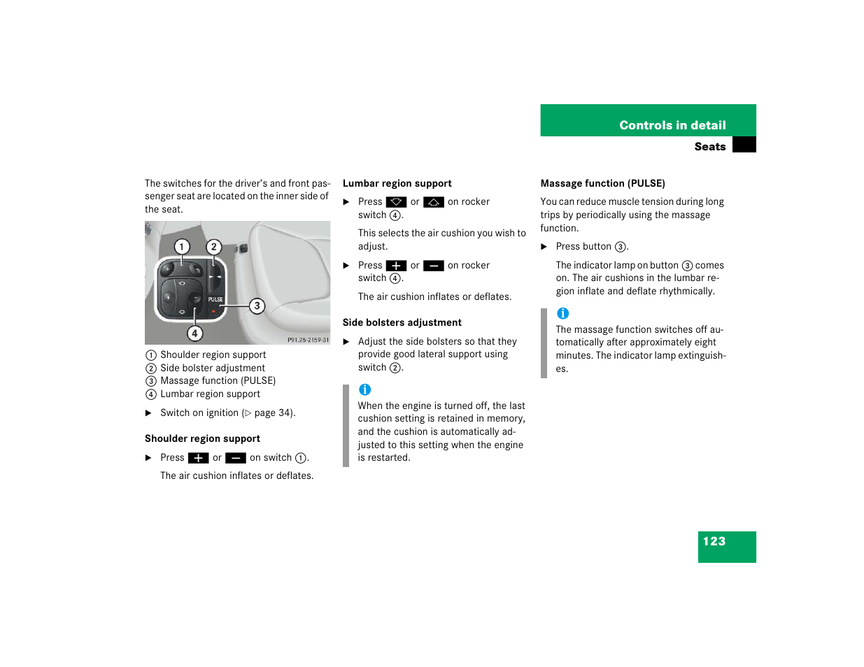 Mercedes-Benz S-Class User Manual | Page 125 / 474