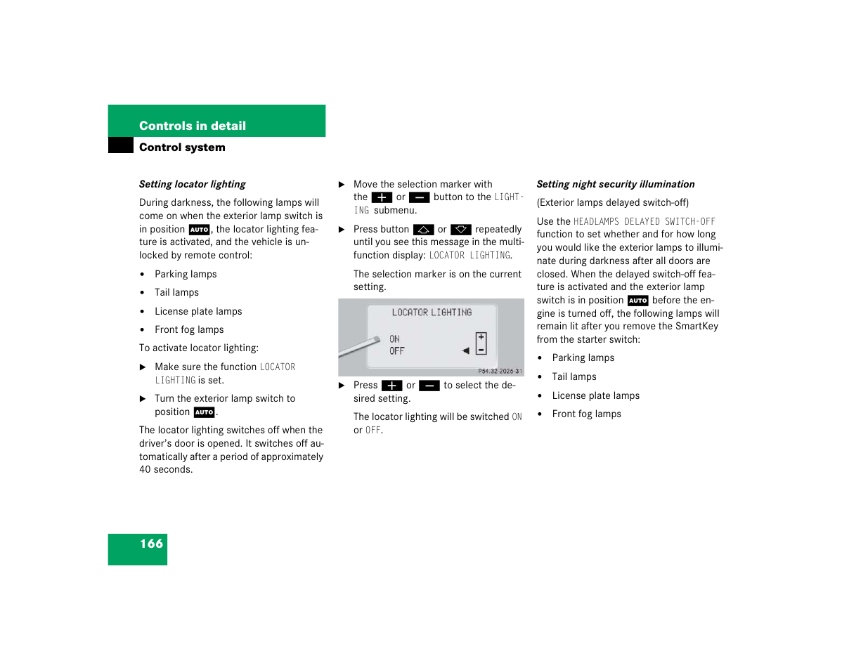 Mercedes-Benz S-Class User Manual | Page 168 / 474