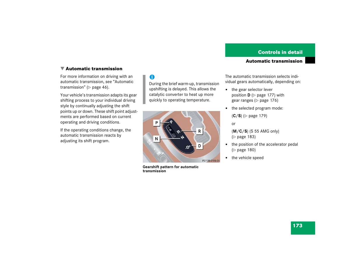 Mercedes-Benz S-Class User Manual | Page 175 / 474