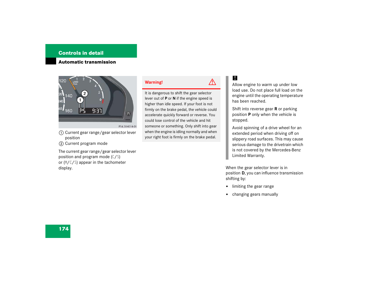 Mercedes-Benz S-Class User Manual | Page 176 / 474