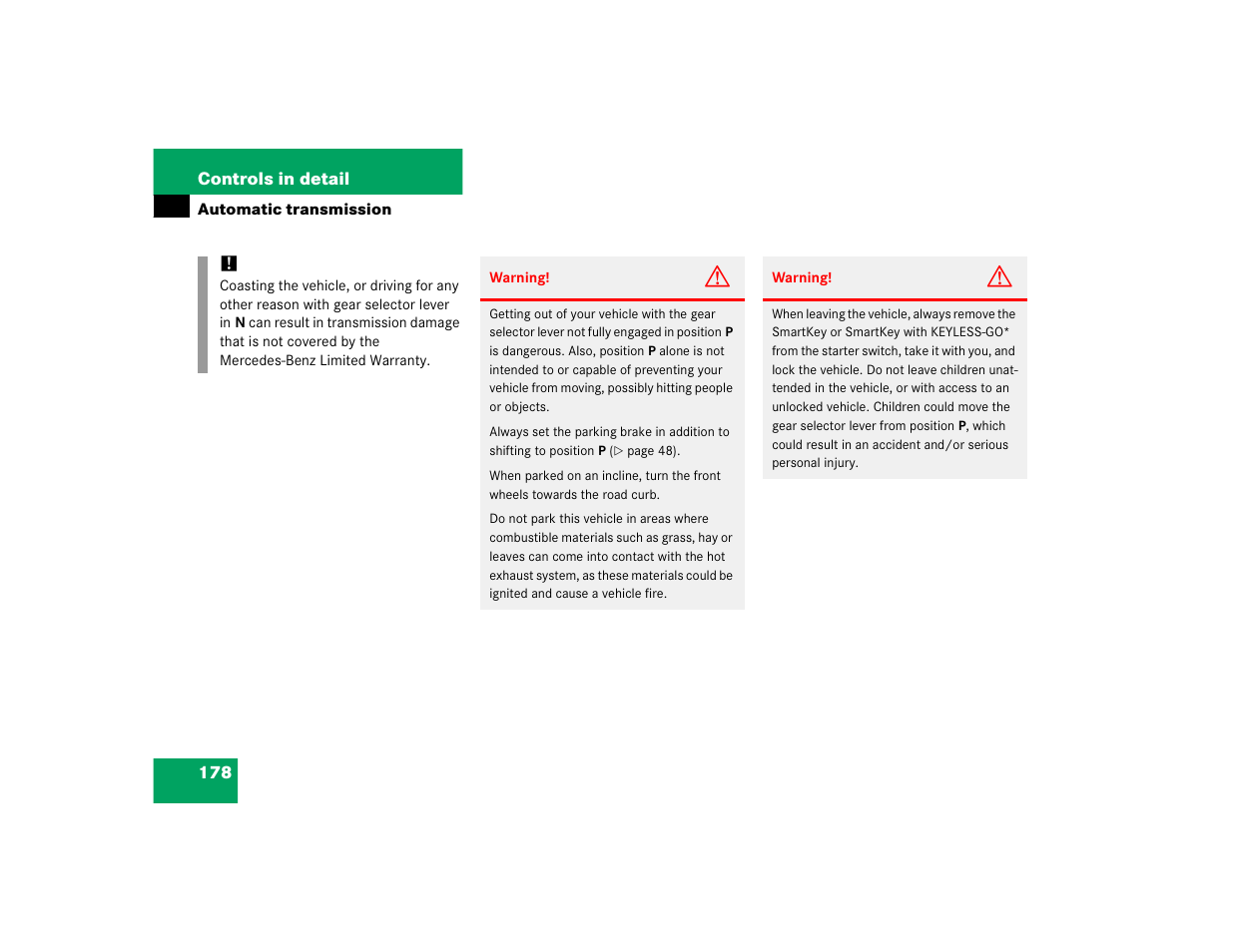 Mercedes-Benz S-Class User Manual | Page 180 / 474