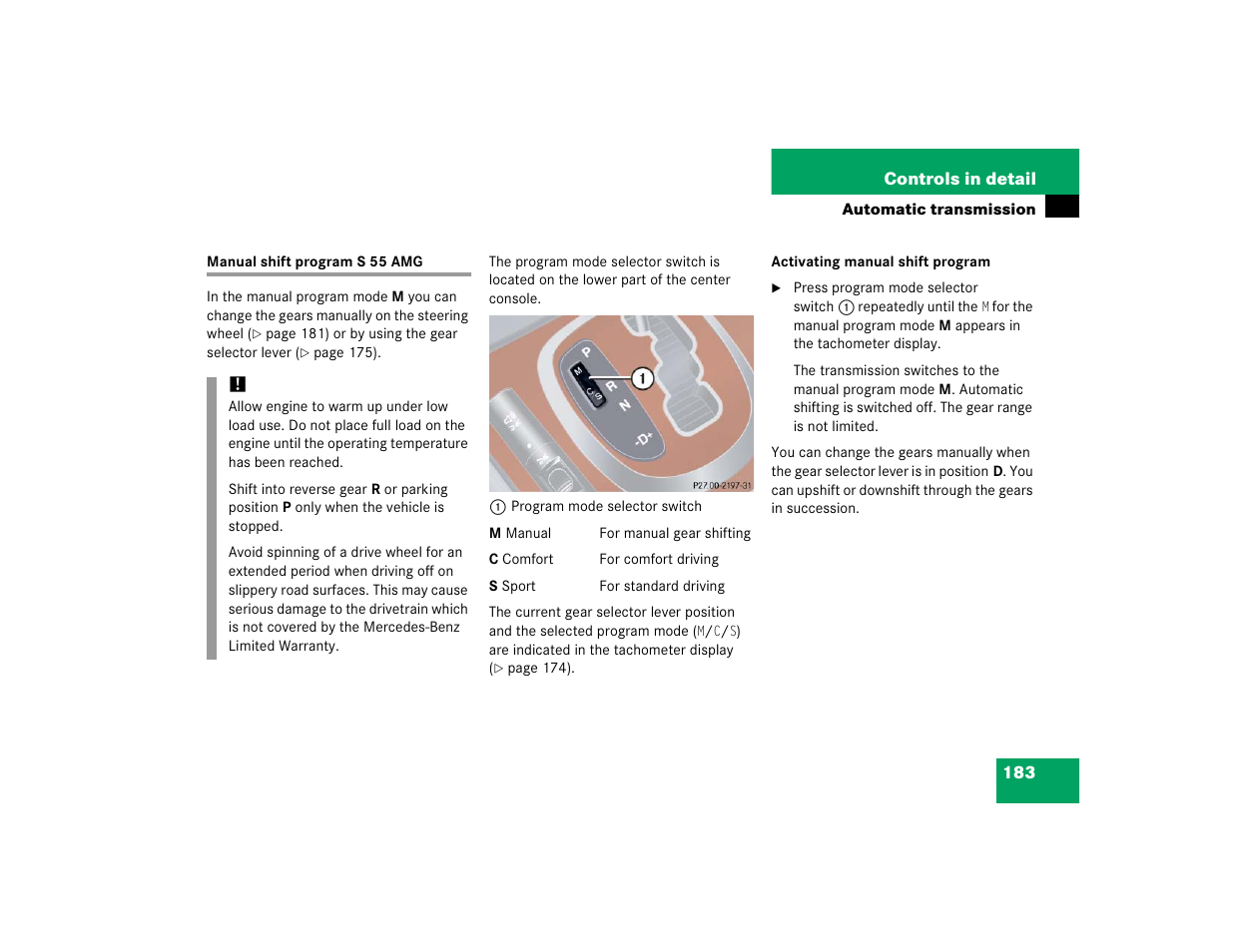 Mercedes-Benz S-Class User Manual | Page 185 / 474