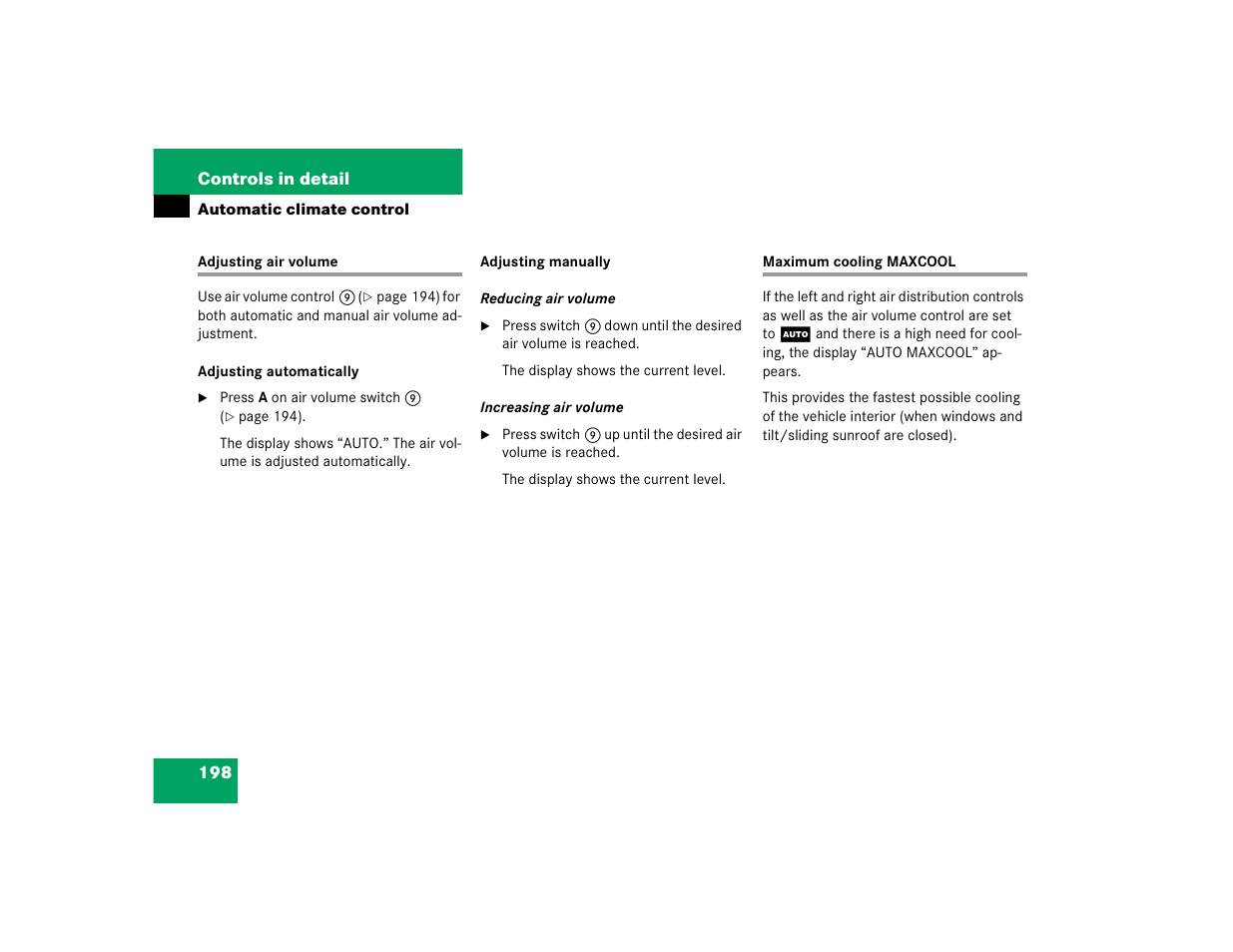 Mercedes-Benz S-Class User Manual | Page 200 / 474