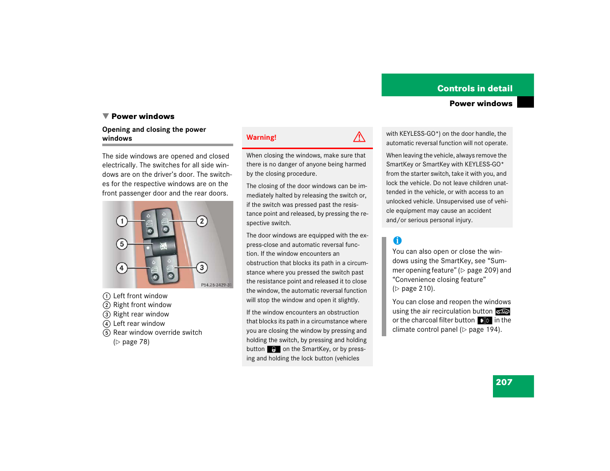 Mercedes-Benz S-Class User Manual | Page 209 / 474