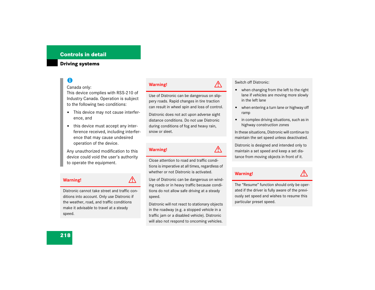 Mercedes-Benz S-Class User Manual | Page 220 / 474