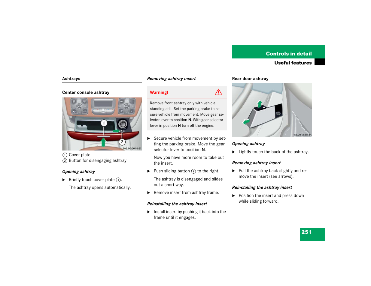 Mercedes-Benz S-Class User Manual | Page 253 / 474