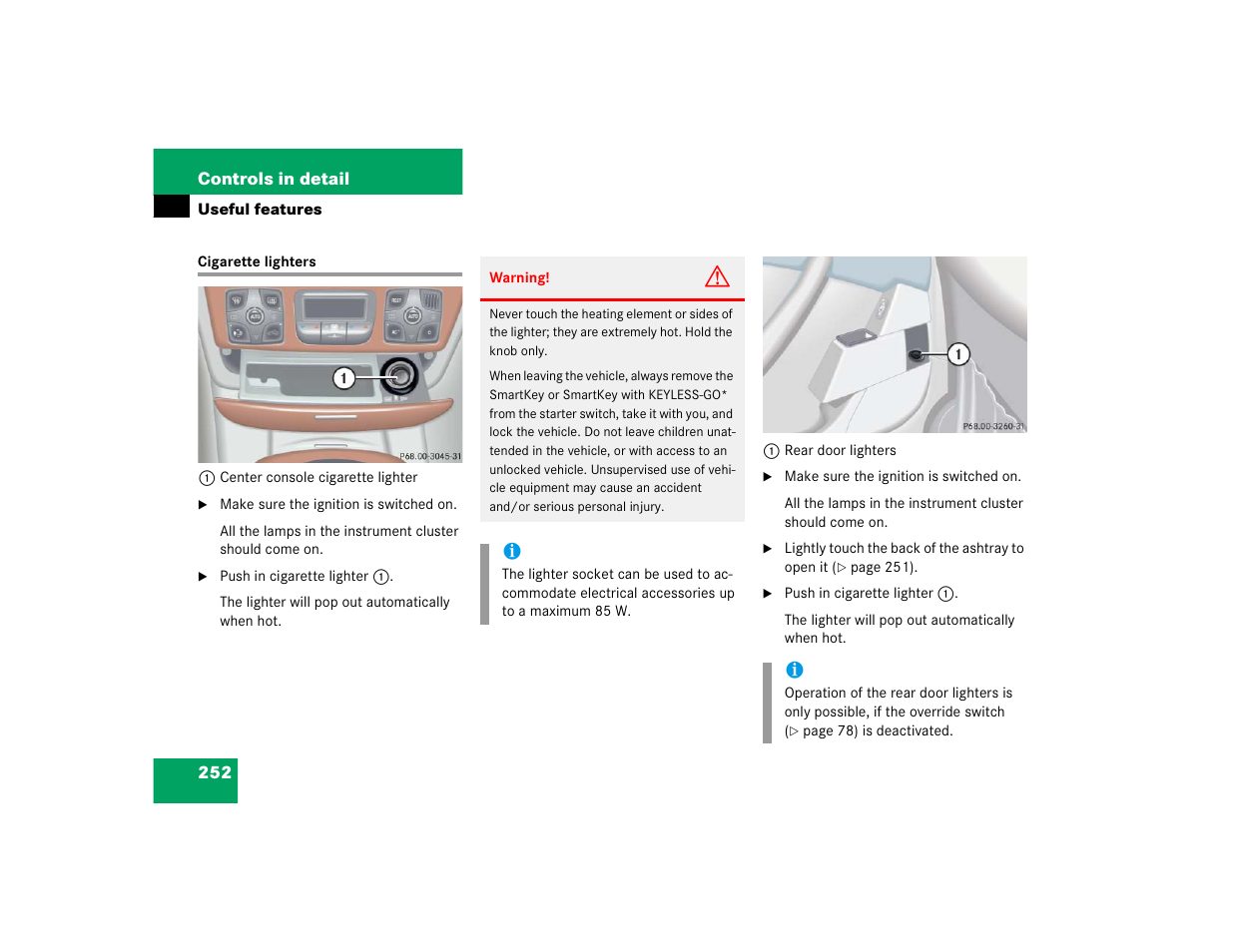 Mercedes-Benz S-Class User Manual | Page 254 / 474