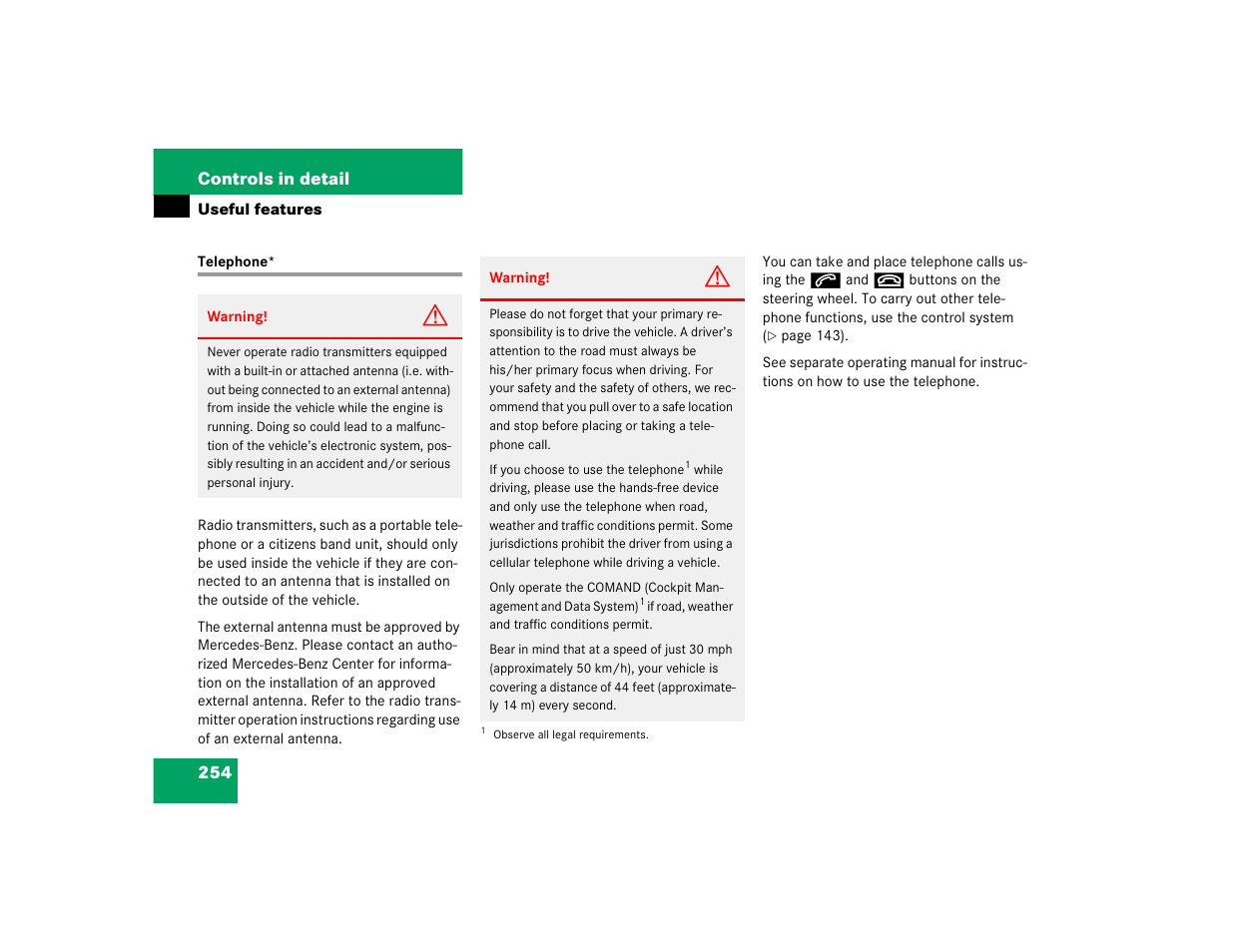 Mercedes-Benz S-Class User Manual | Page 256 / 474