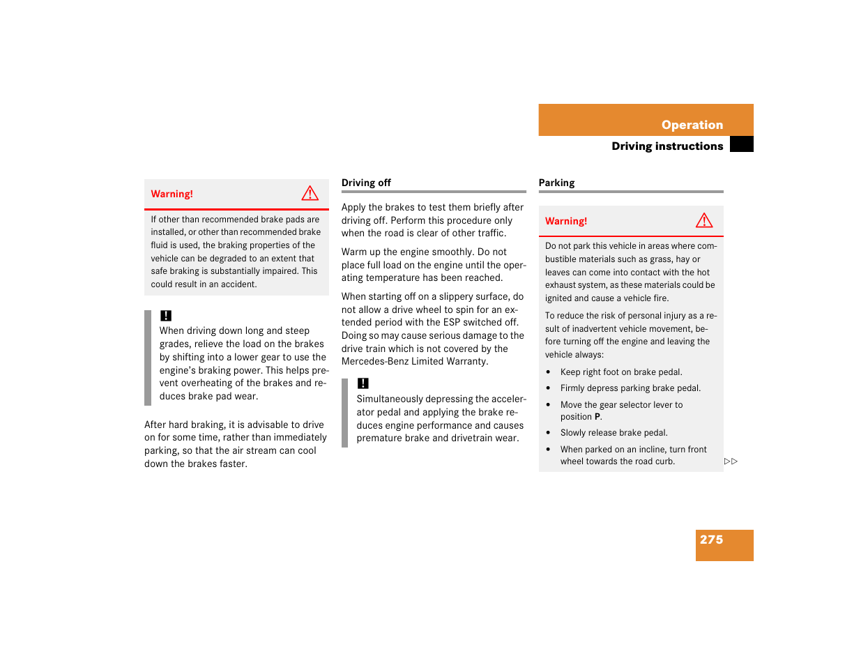 Mercedes-Benz S-Class User Manual | Page 277 / 474