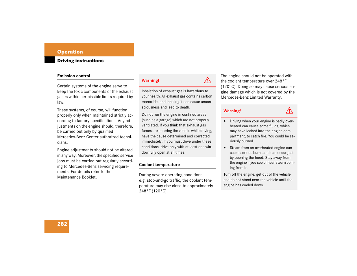 Mercedes-Benz S-Class User Manual | Page 284 / 474