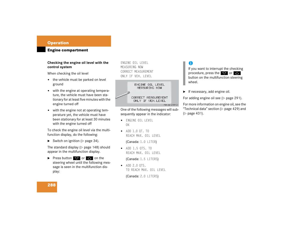 288 operation | Mercedes-Benz S-Class User Manual | Page 290 / 474