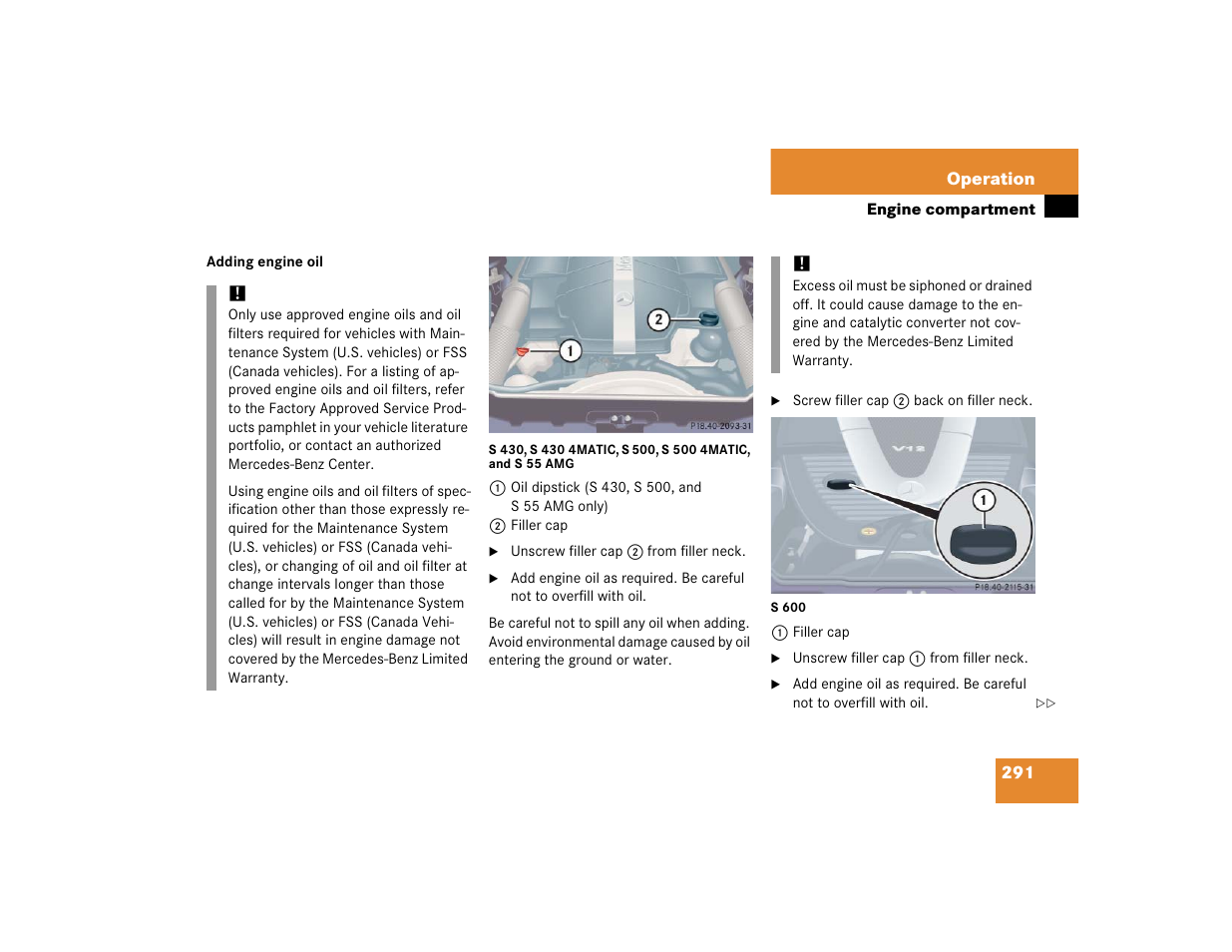 Mercedes-Benz S-Class User Manual | Page 293 / 474