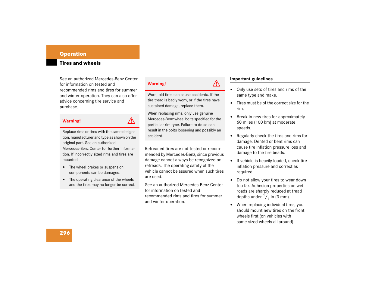 Mercedes-Benz S-Class User Manual | Page 298 / 474